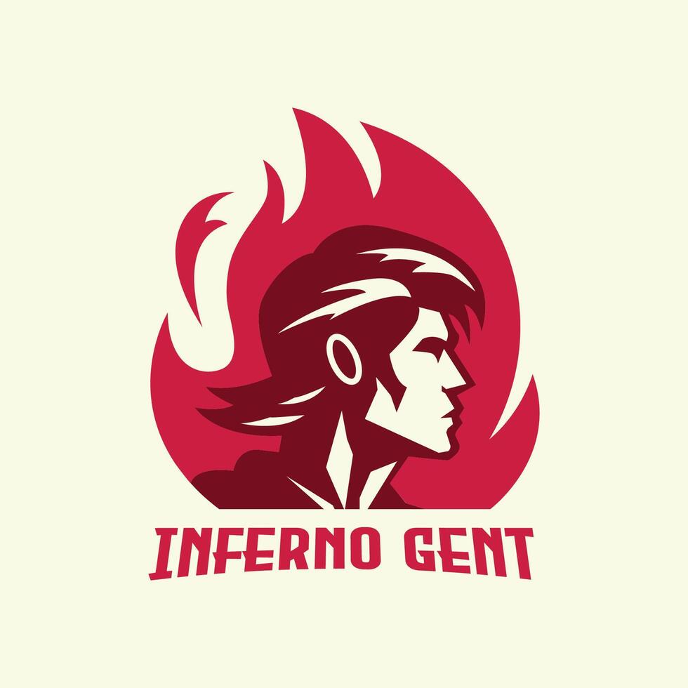 Modern Firefighter Logo Emblem Minimalist Elegance and Editable Colors vector