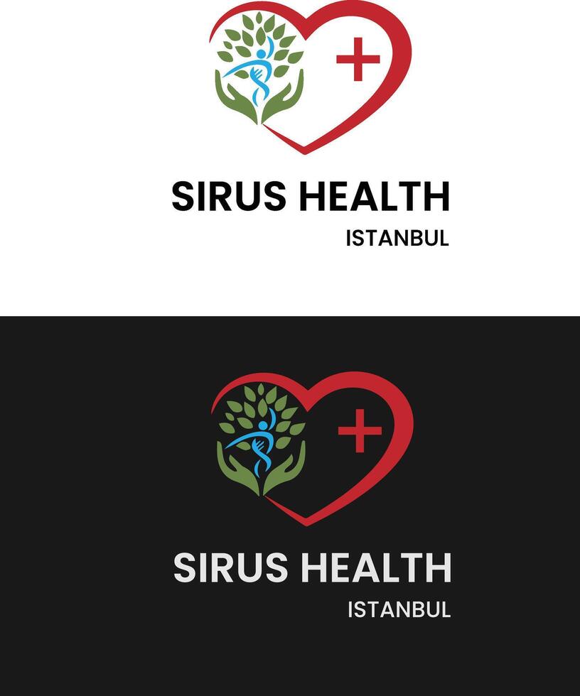 Sirus Health Logo Design Download For Your Company. vector