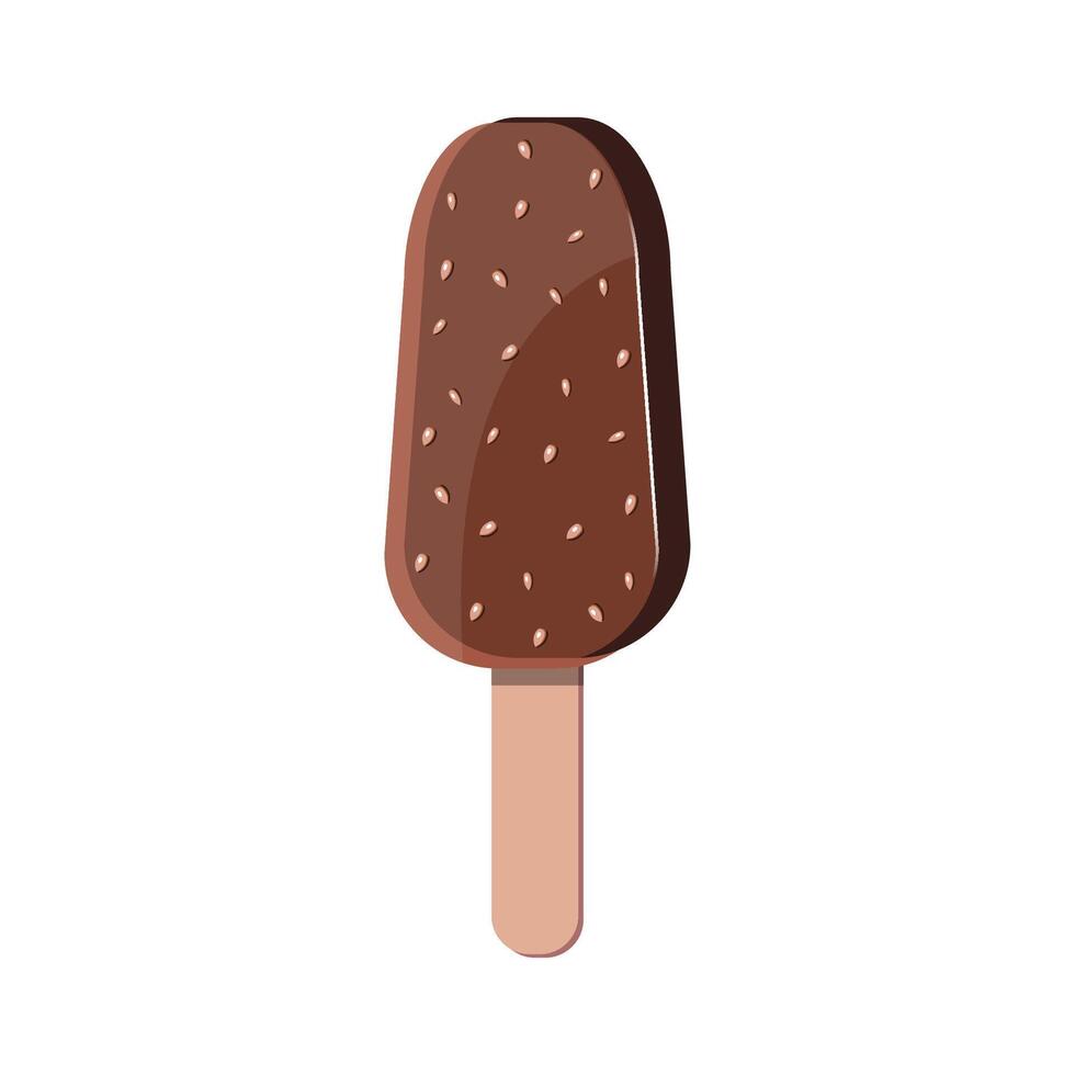 Colorful tasty ice cream vector