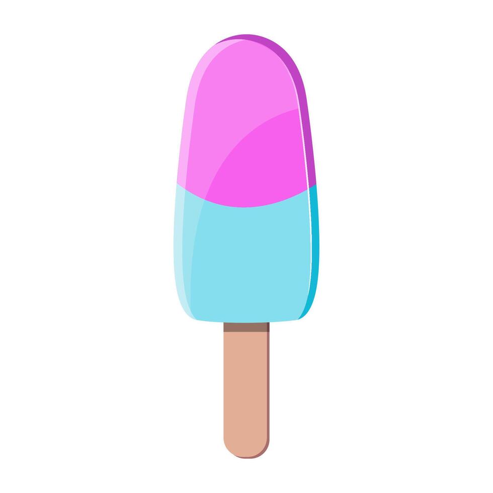 Colorful tasty ice cream vector