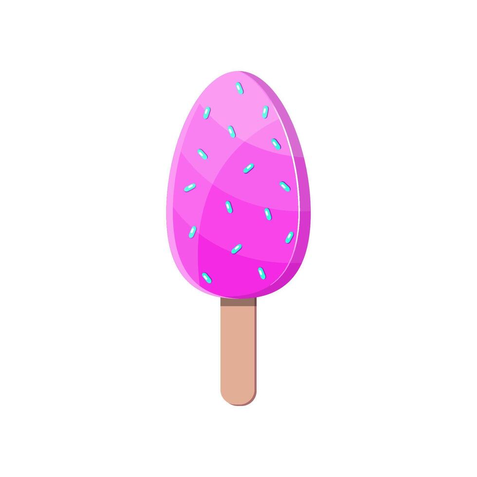 Colorful tasty ice cream vector