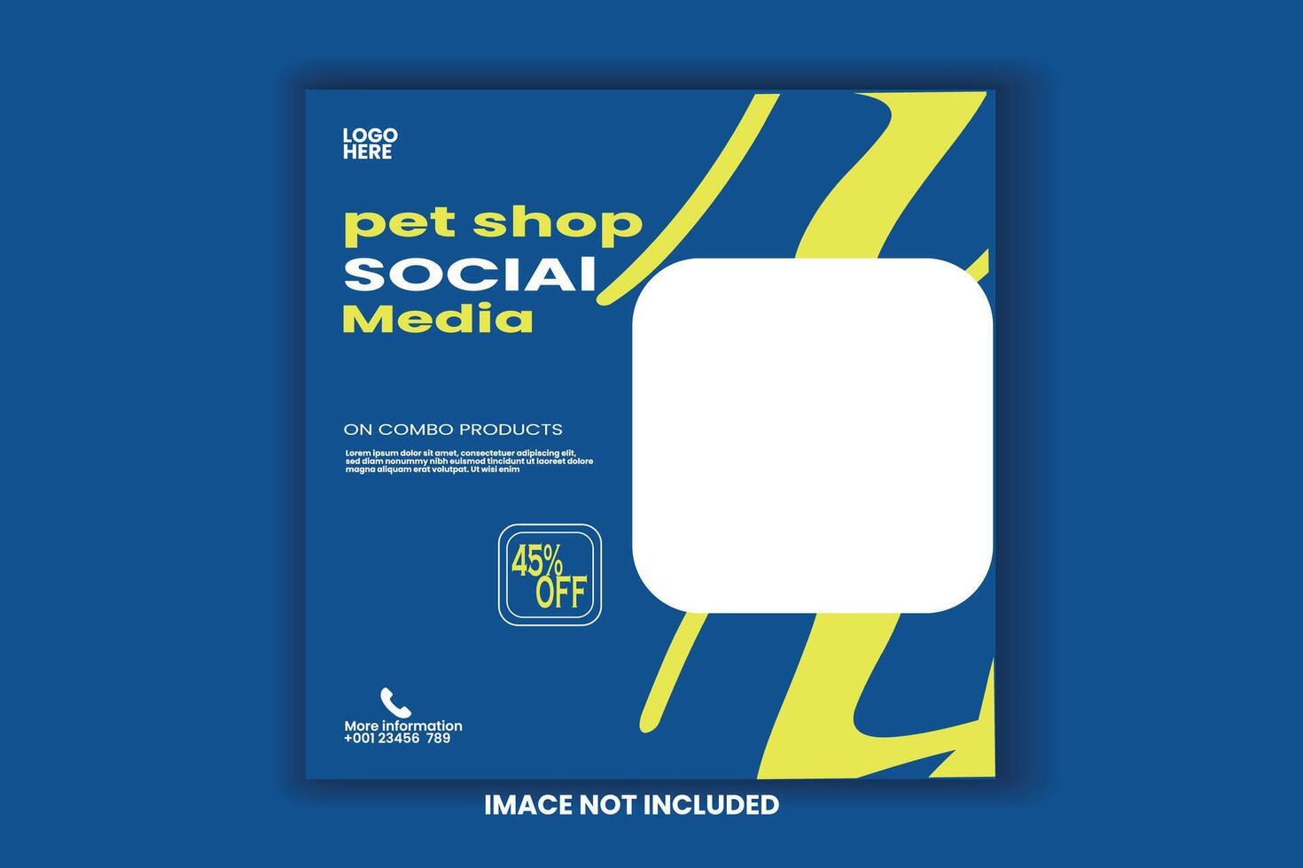 webcreativo mascota Tienda o mascota comida Tienda social medios de comunicación modelo vector