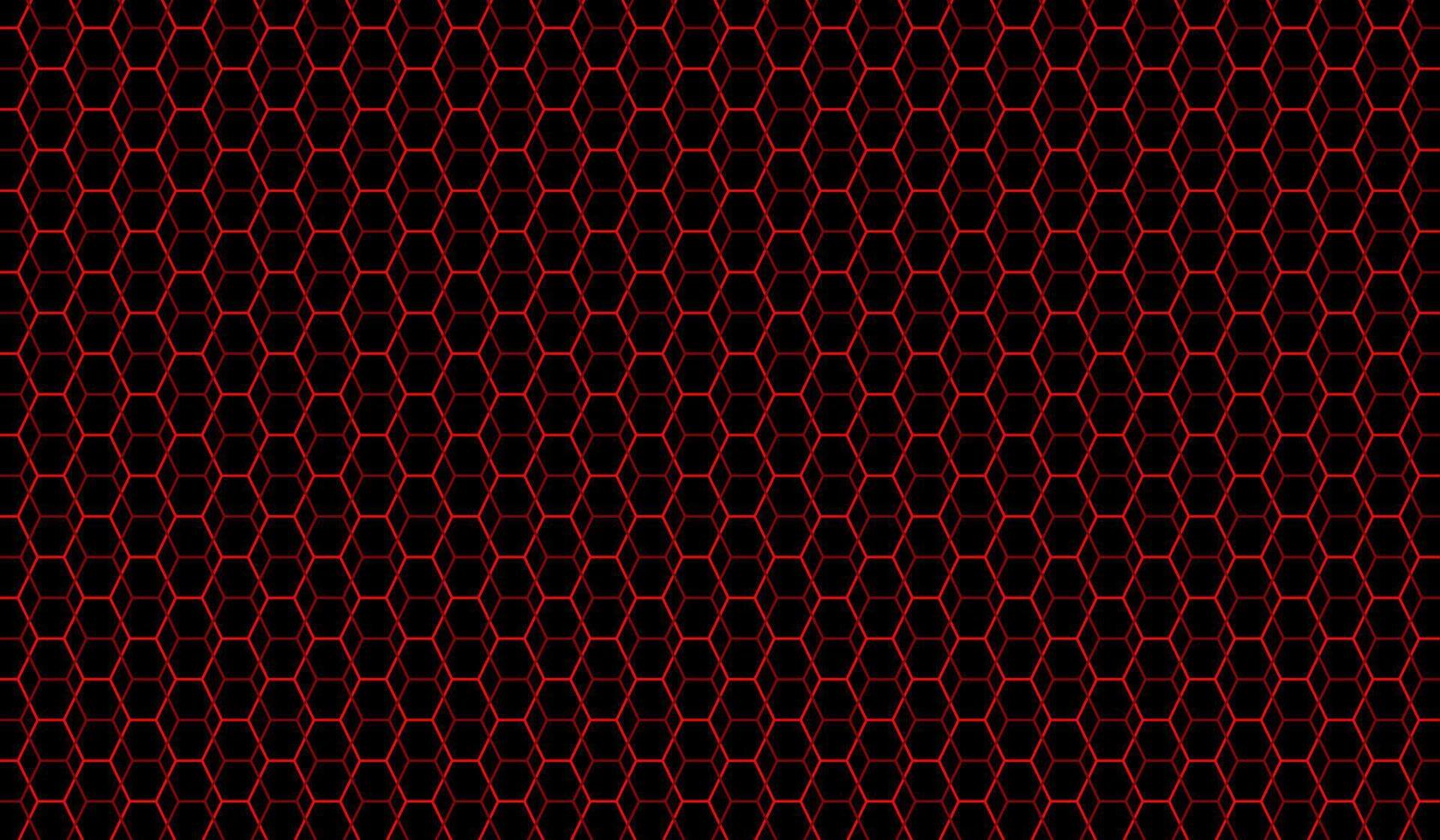 red hexagonal net seamless patterned background vector