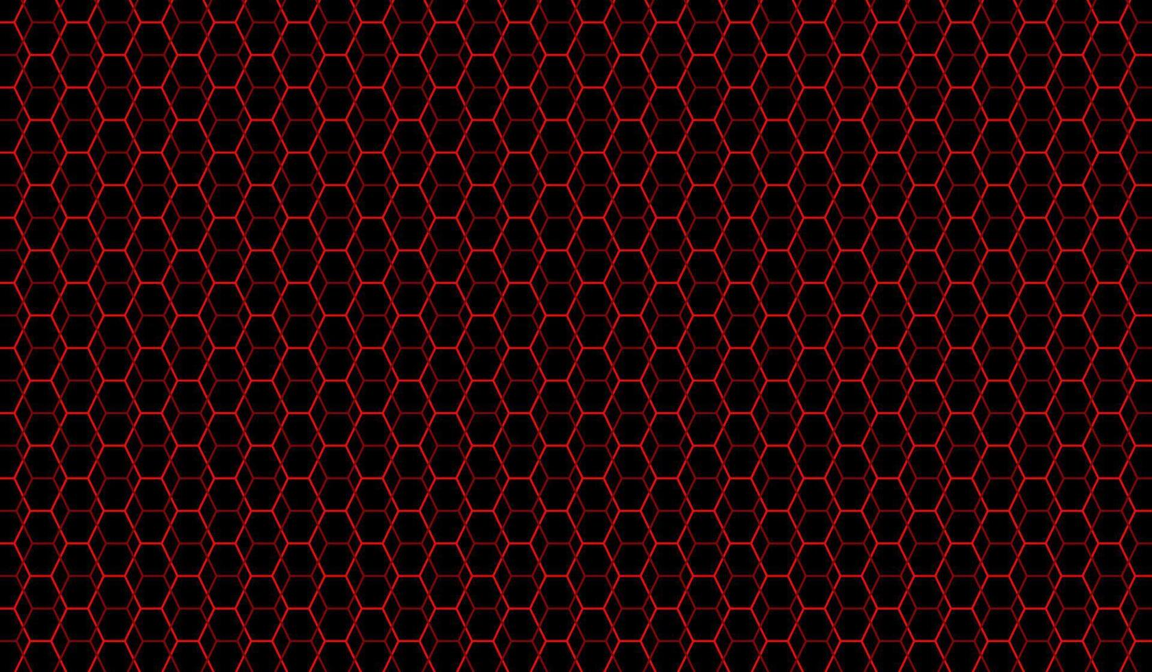 red hexagonal net seamless patterned background vector