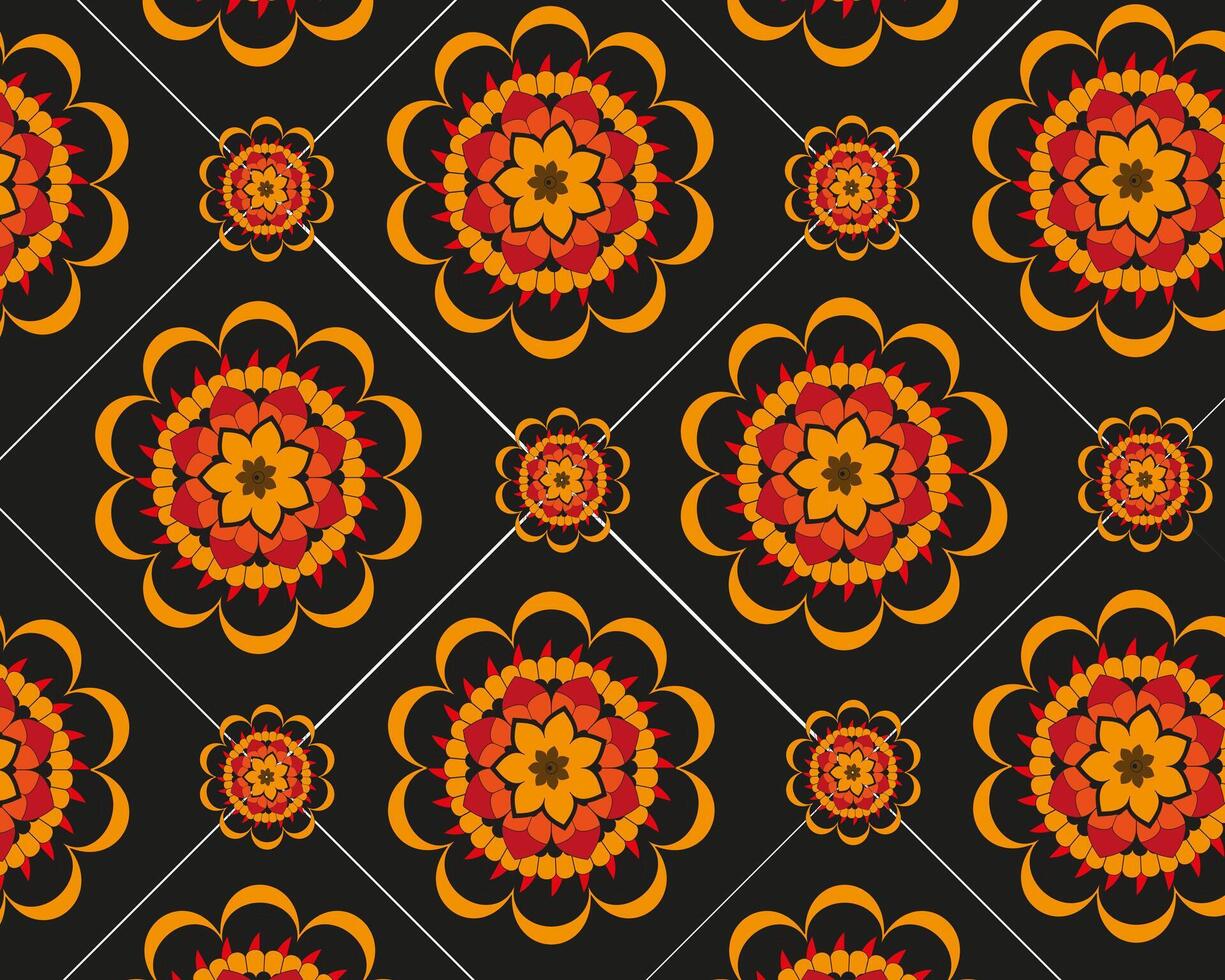 a pattern of flowers on a background. vector