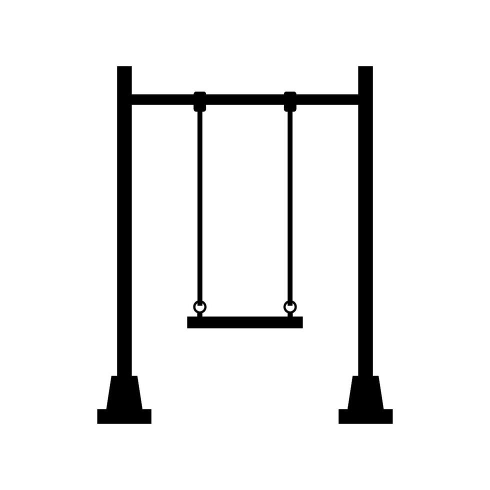 Swing illustrated on white background vector