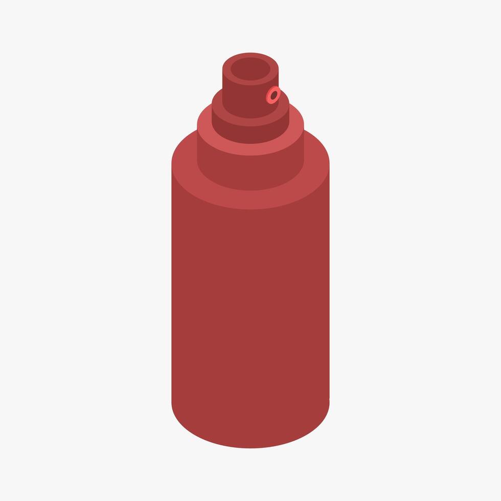 Gas spray bottle isometric illustrated vector