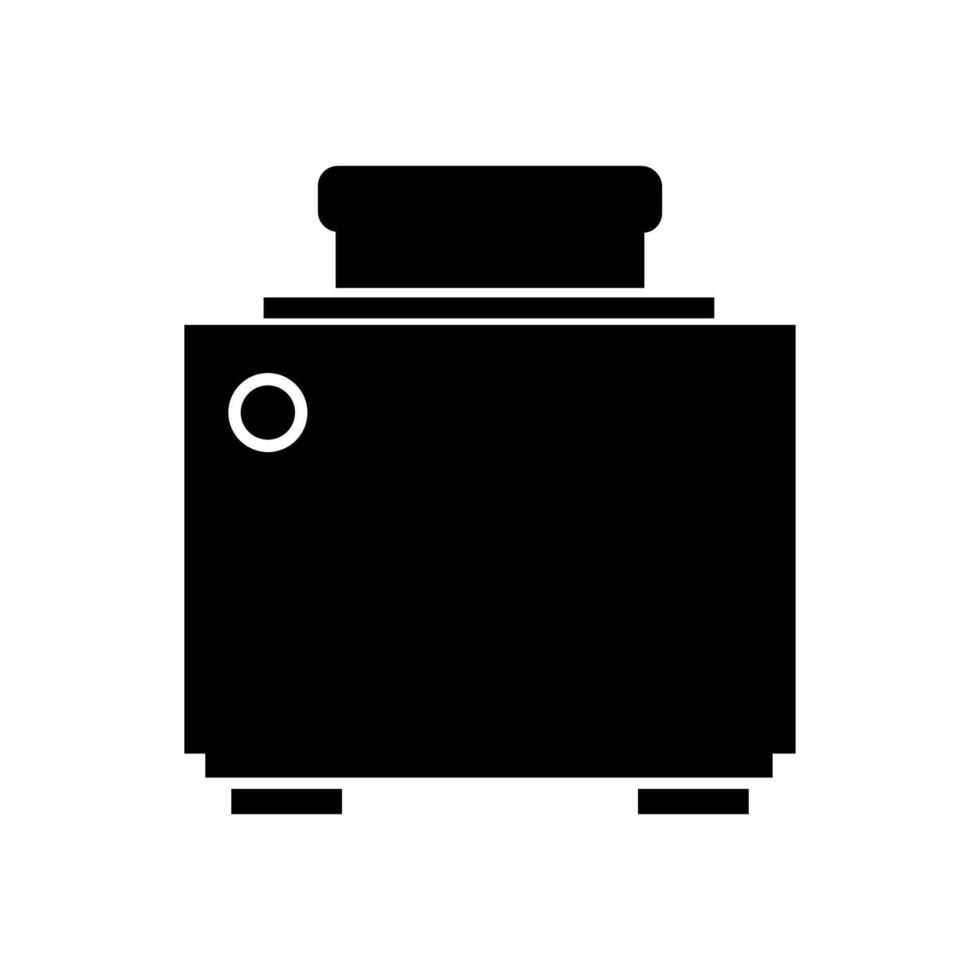 Toaster illustrated on white background vector