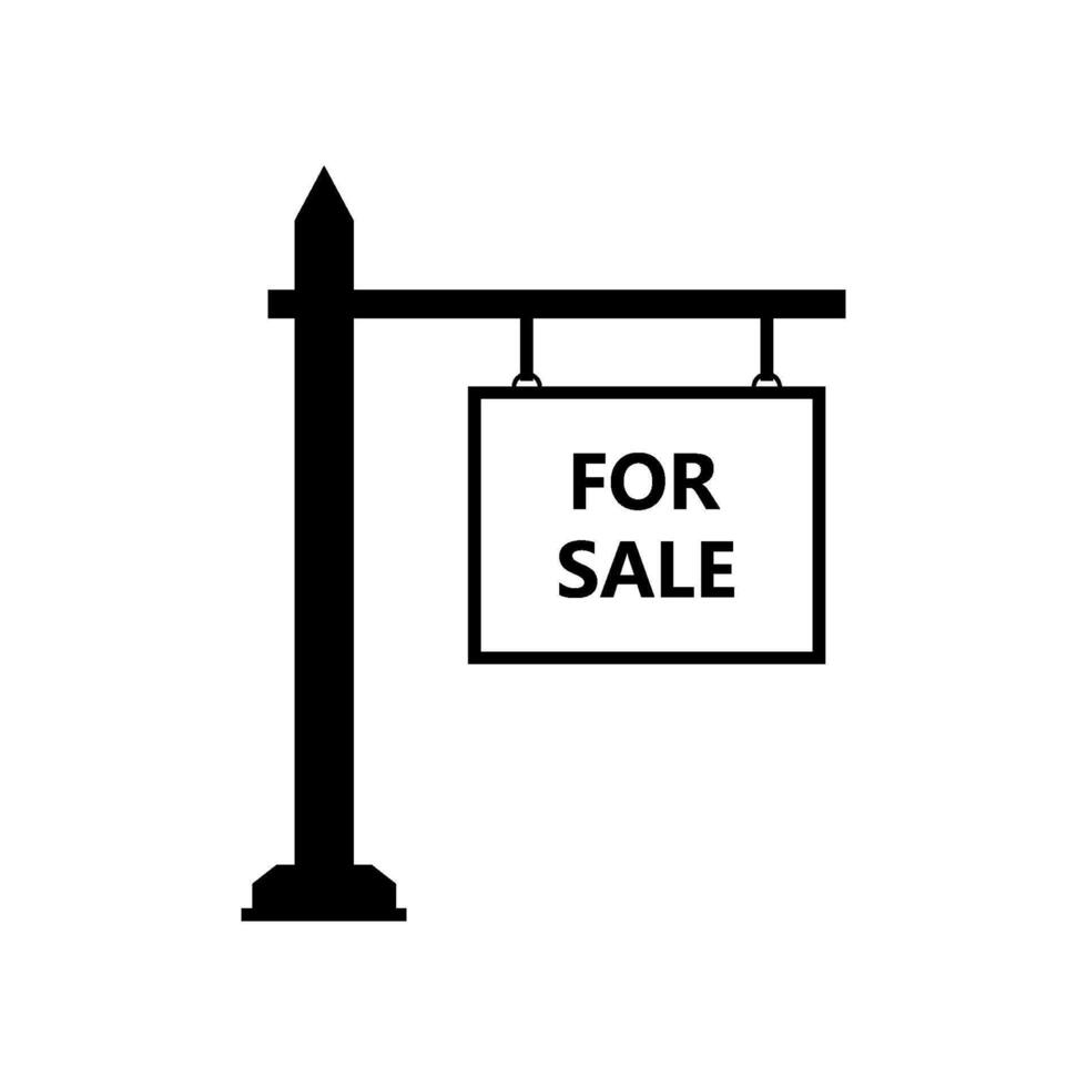 For sale sign on white background vector