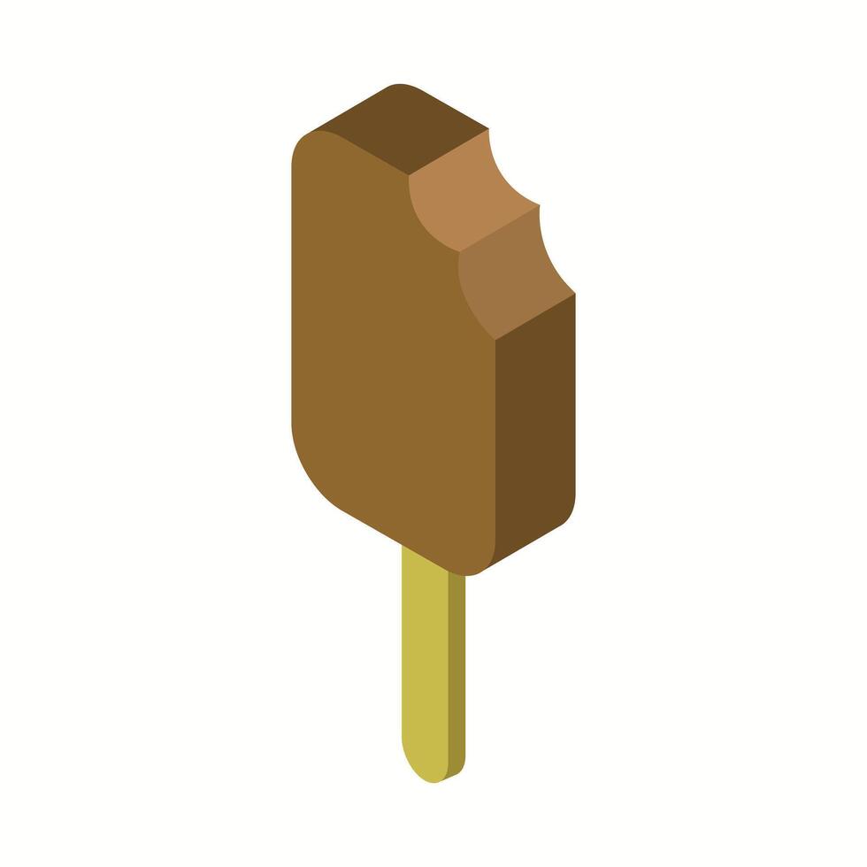 icono de helado sobre fondo blanco vector