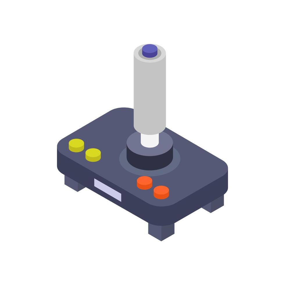 Illustrated isometric joypad vector