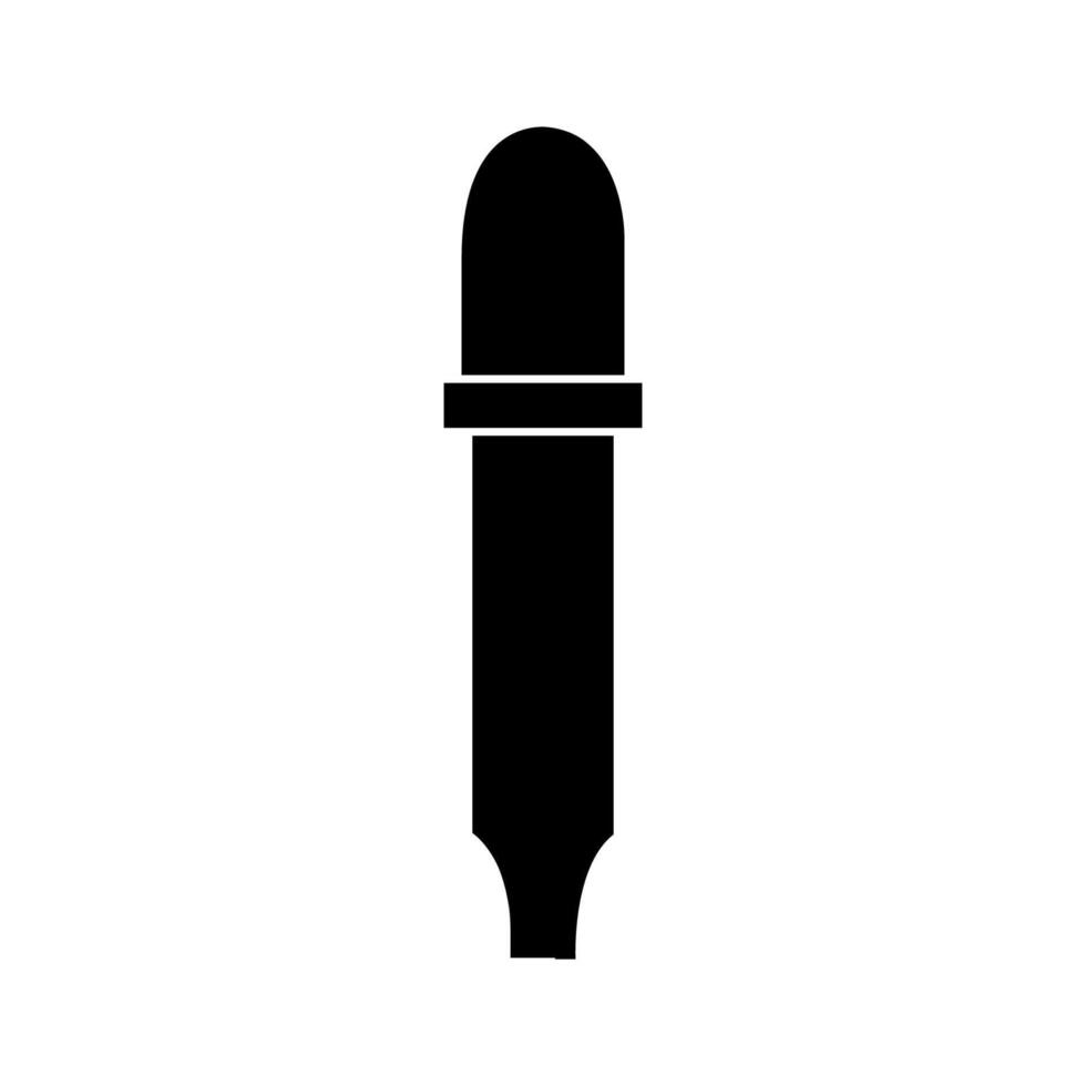 Pipettes illustrated on white background vector
