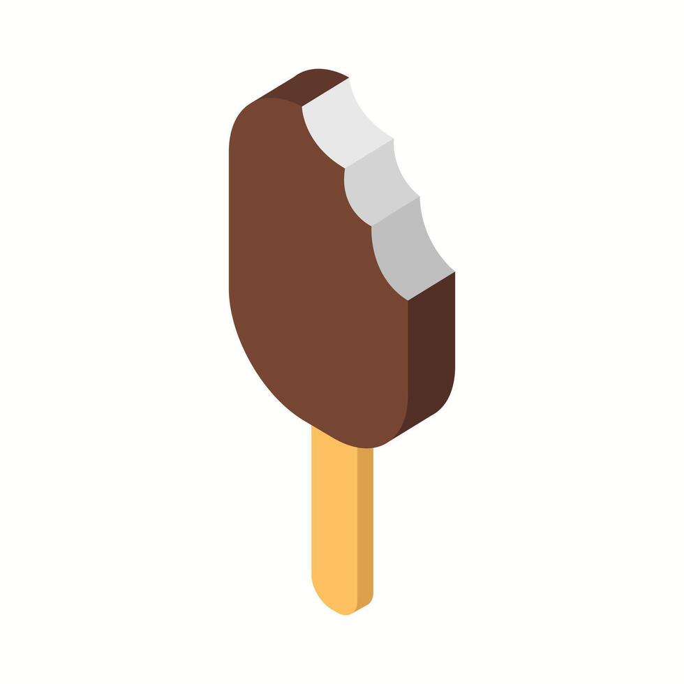 Ice Cream Icon On White Background vector