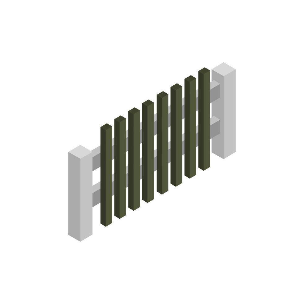 Fence Icon On White Background vector