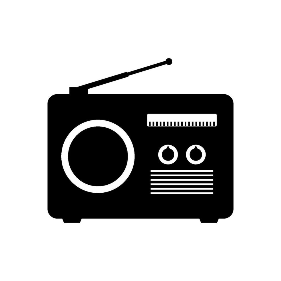 radio ilustrado en blanco antecedentes vector