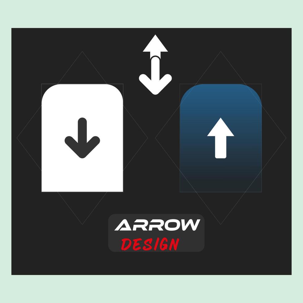 icon set icon design a black sign that says arrow and logo on it, vector