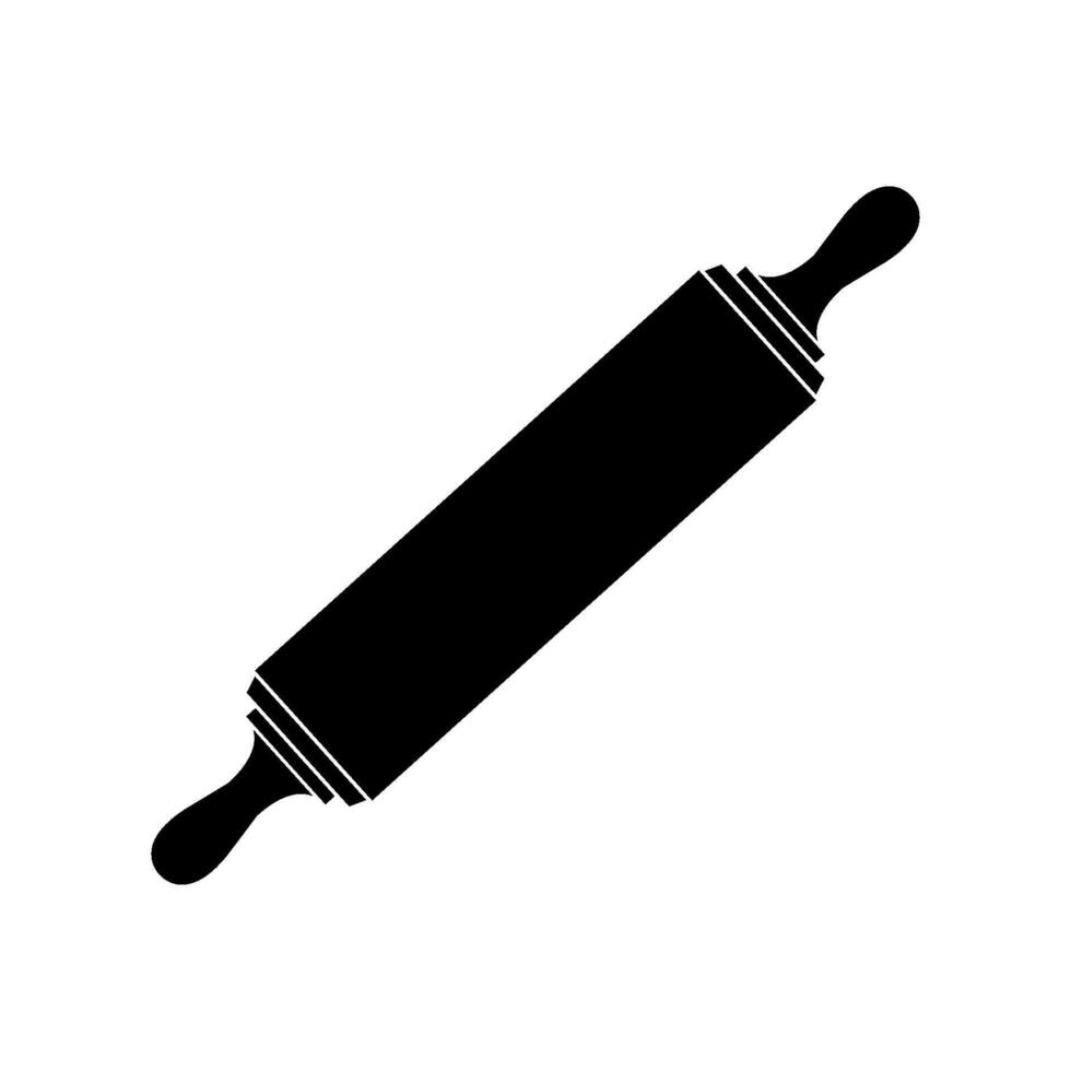 Rolling pin illustrated on white background vector