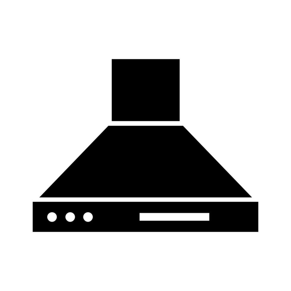 Extractor hood illustrated on white background vector