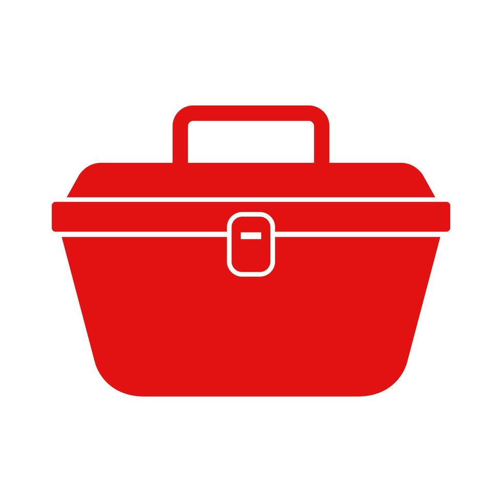 Lunchbox illustrated on white background vector