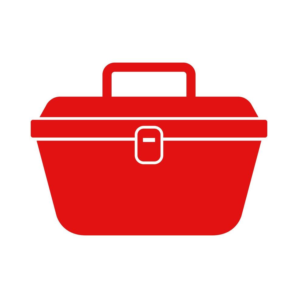 Lunchbox illustrated on white background vector