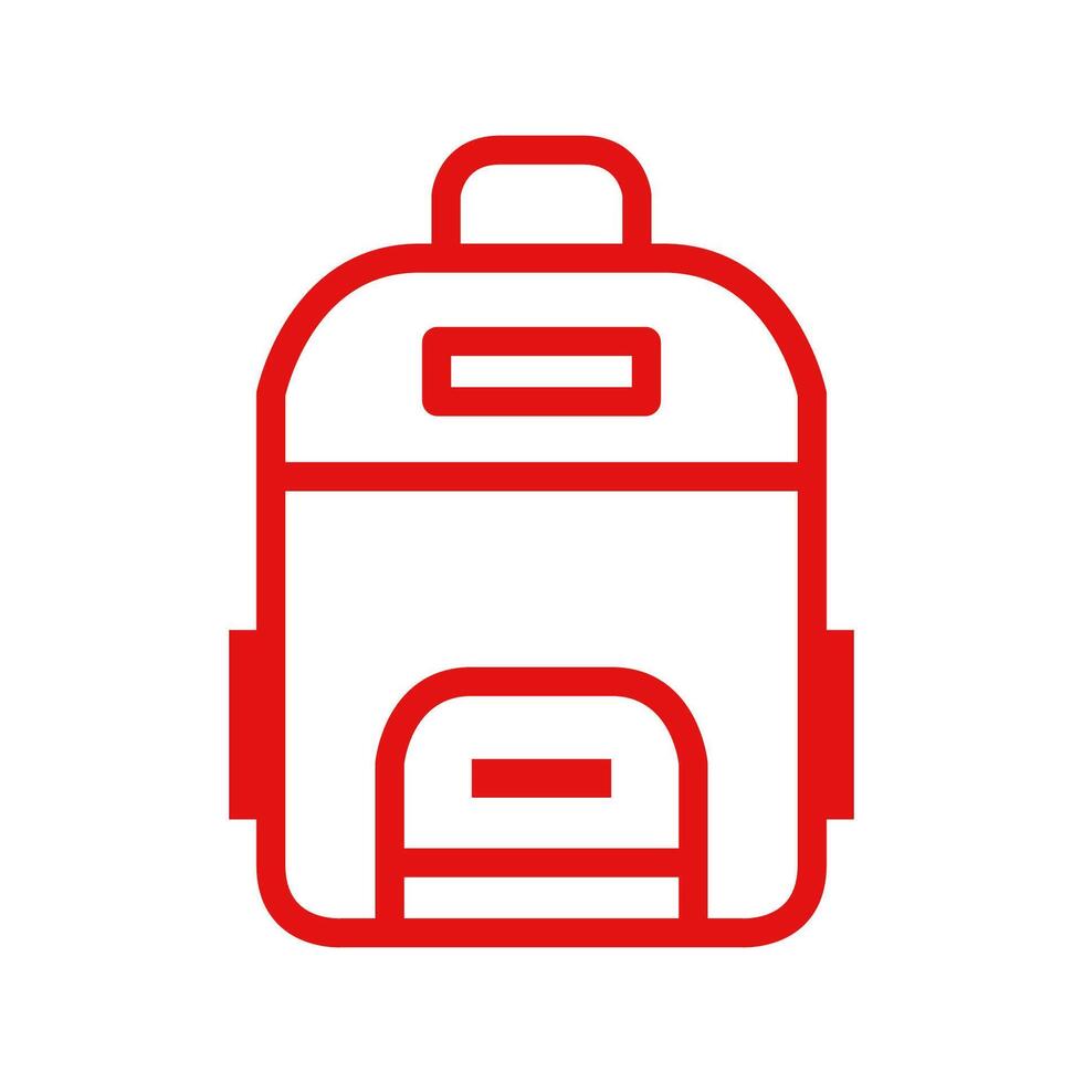 Backpack illustrated on white background vector