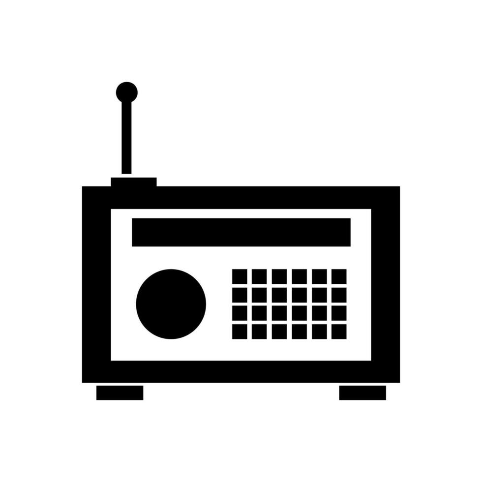 Radio illustrated on white background vector