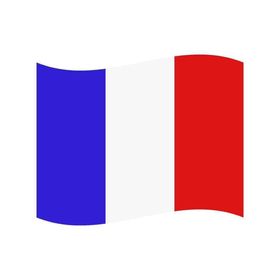 Illustrated France flag vector