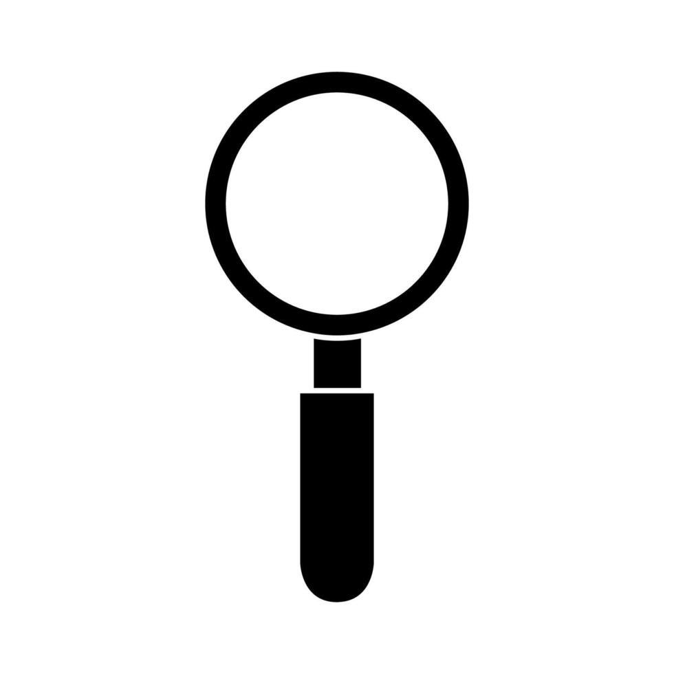 Magnifying glass illustrated on white background vector