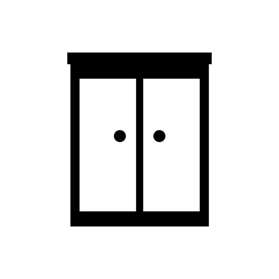 Cabinet illustrated on white background vector