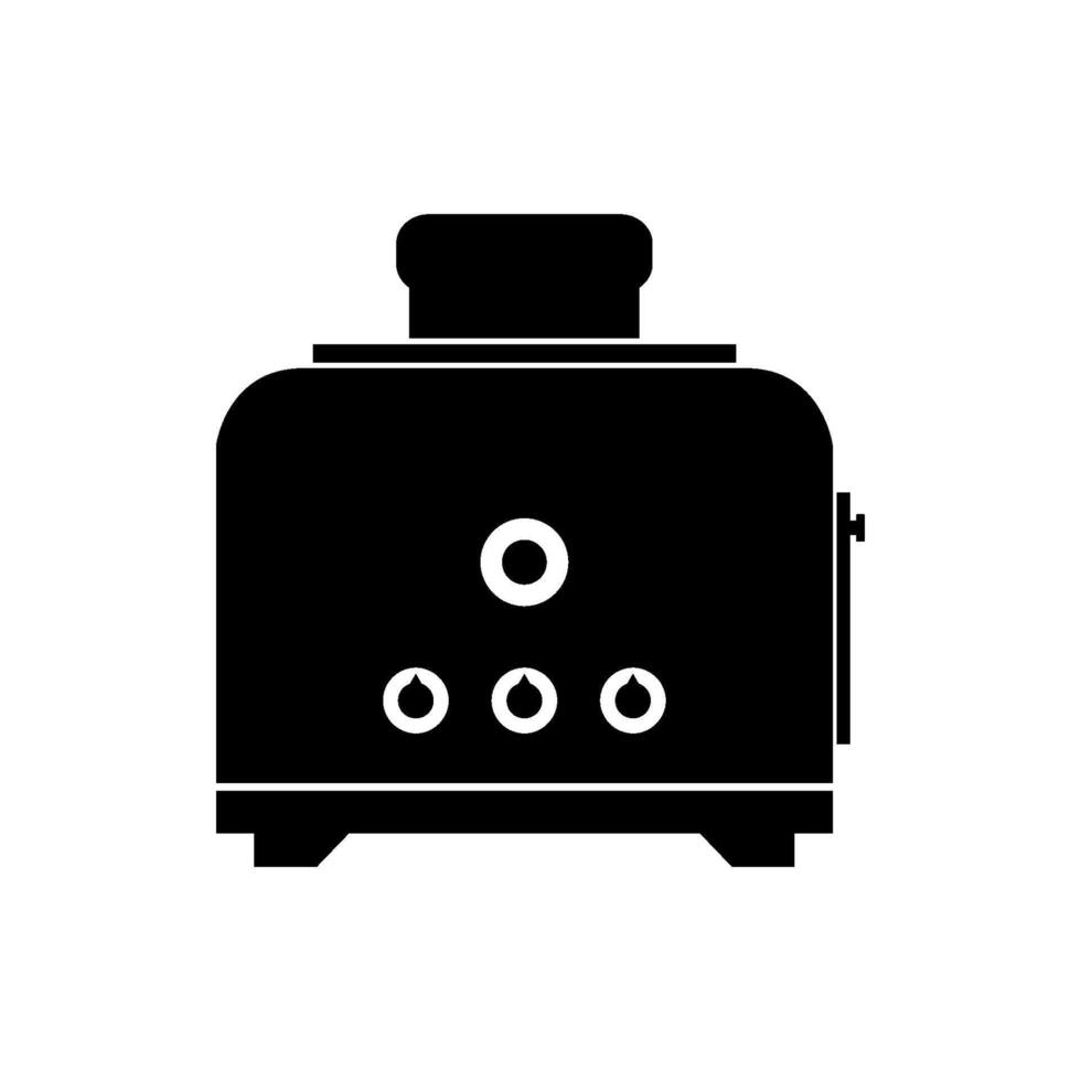 Toaster illustrated on white background vector
