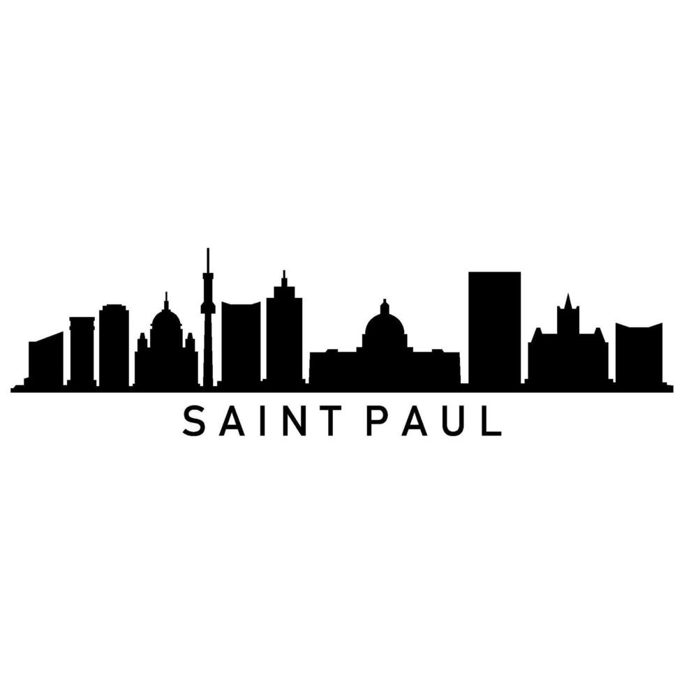 Skyline saint paul illustrated vector
