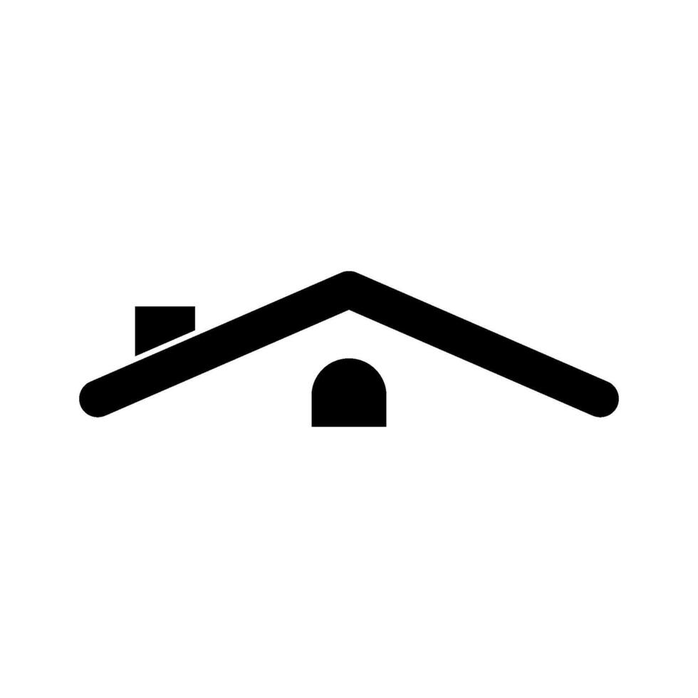House roof on white background vector