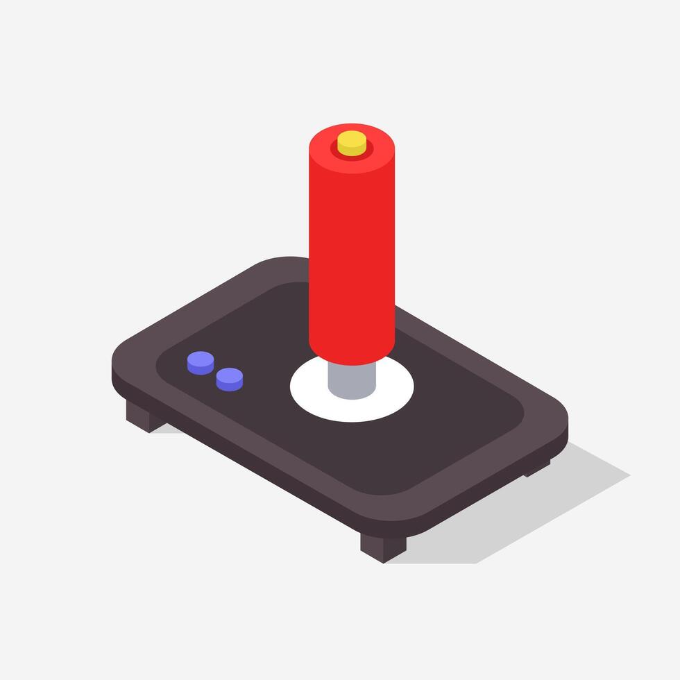 isométrica joypad ilustrador vector