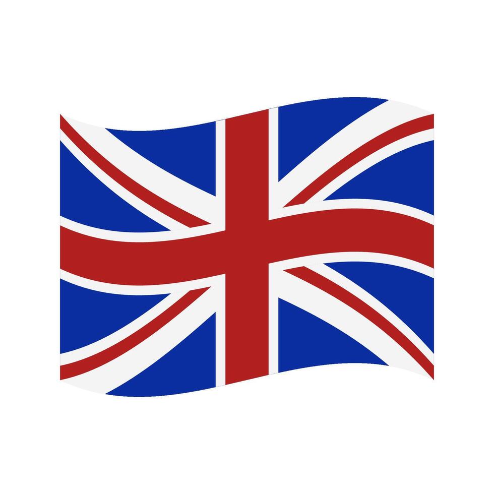 Great Britain flag on white background vector
