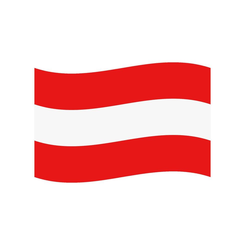 Austria flag illustrated on a white background vector
