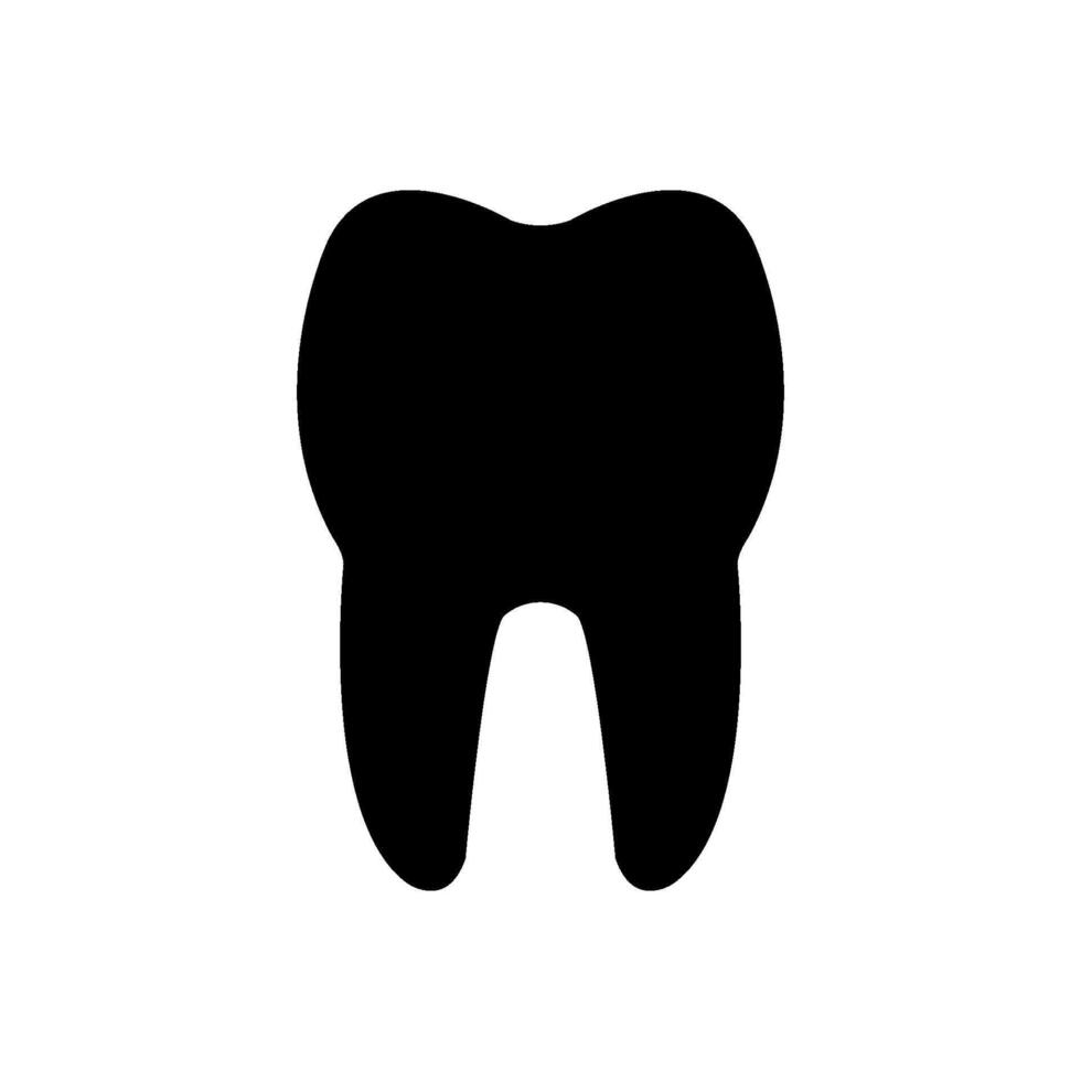 Tooth illustrated on white background vector