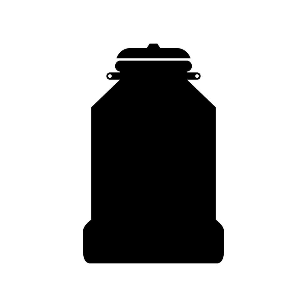 Milk can illustrated on white background vector