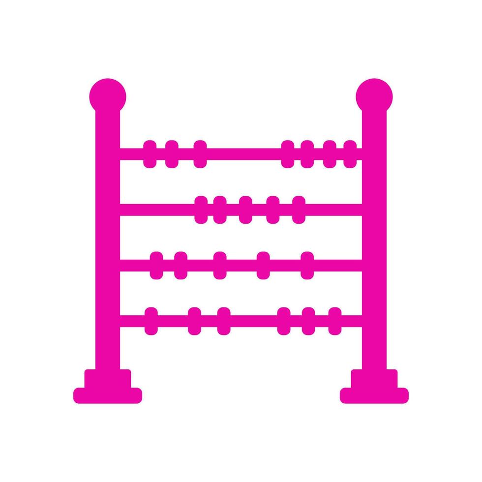 Abacus illustrated on white background vector