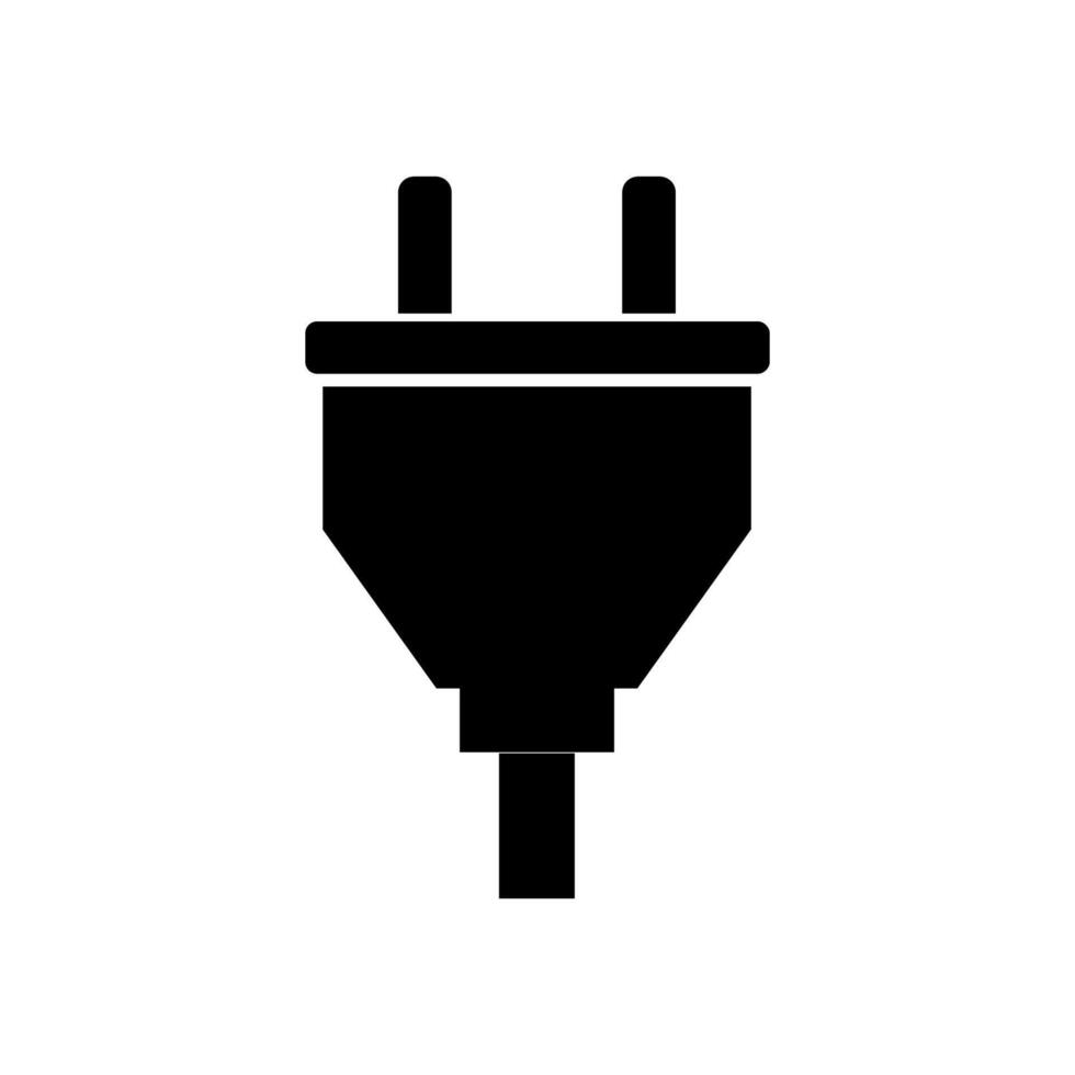 Plug illustrated on white background vector