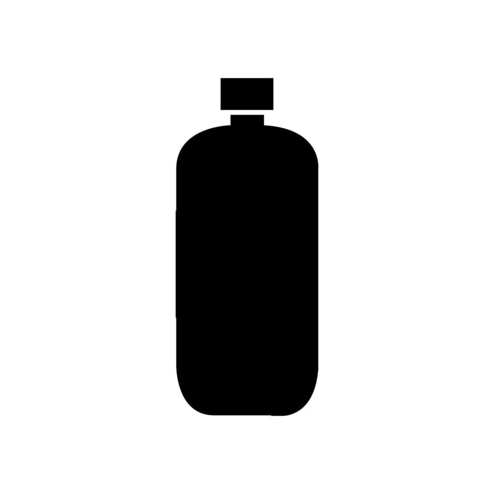 Milk bottle illustrated on white background vector