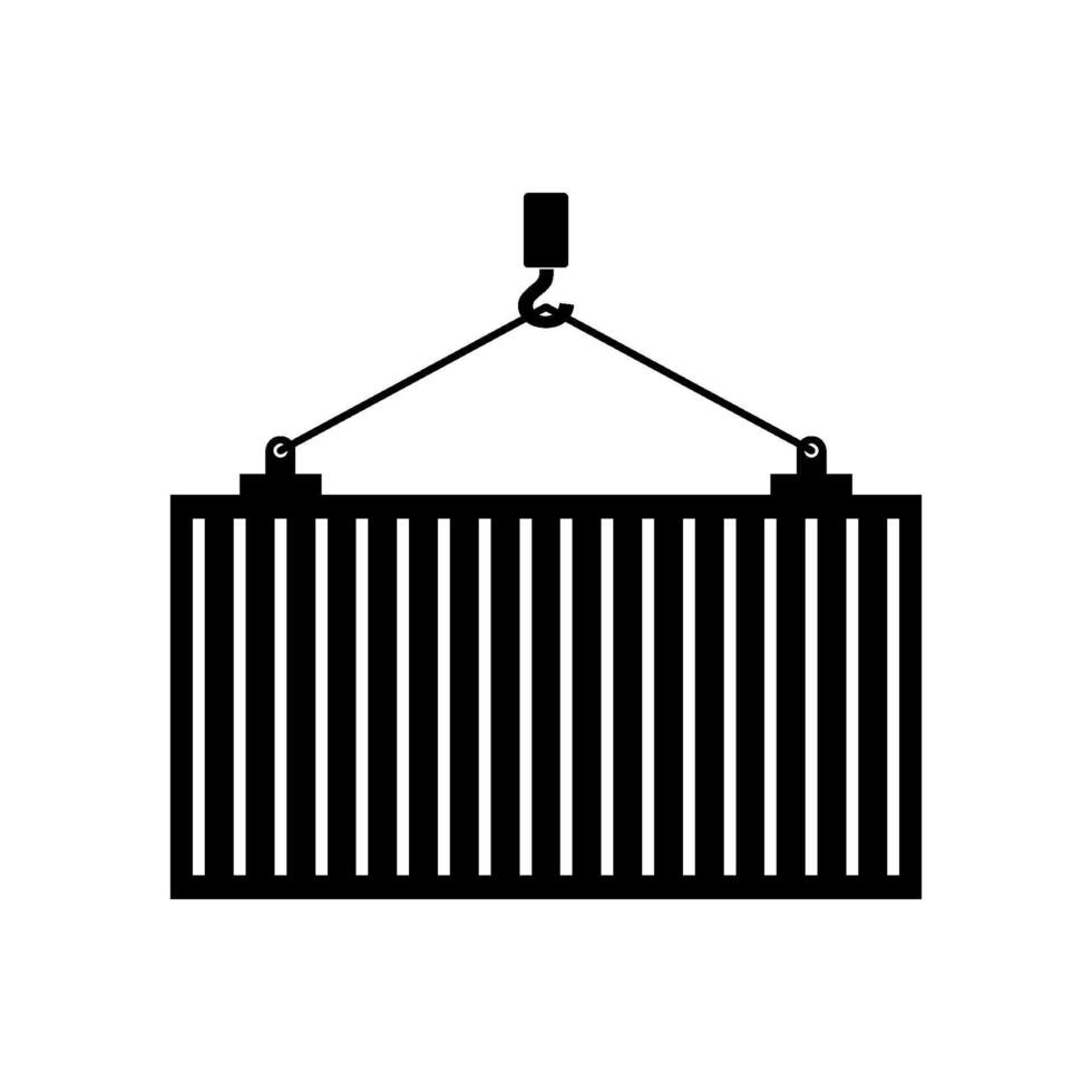 Container illustrated on white background vector