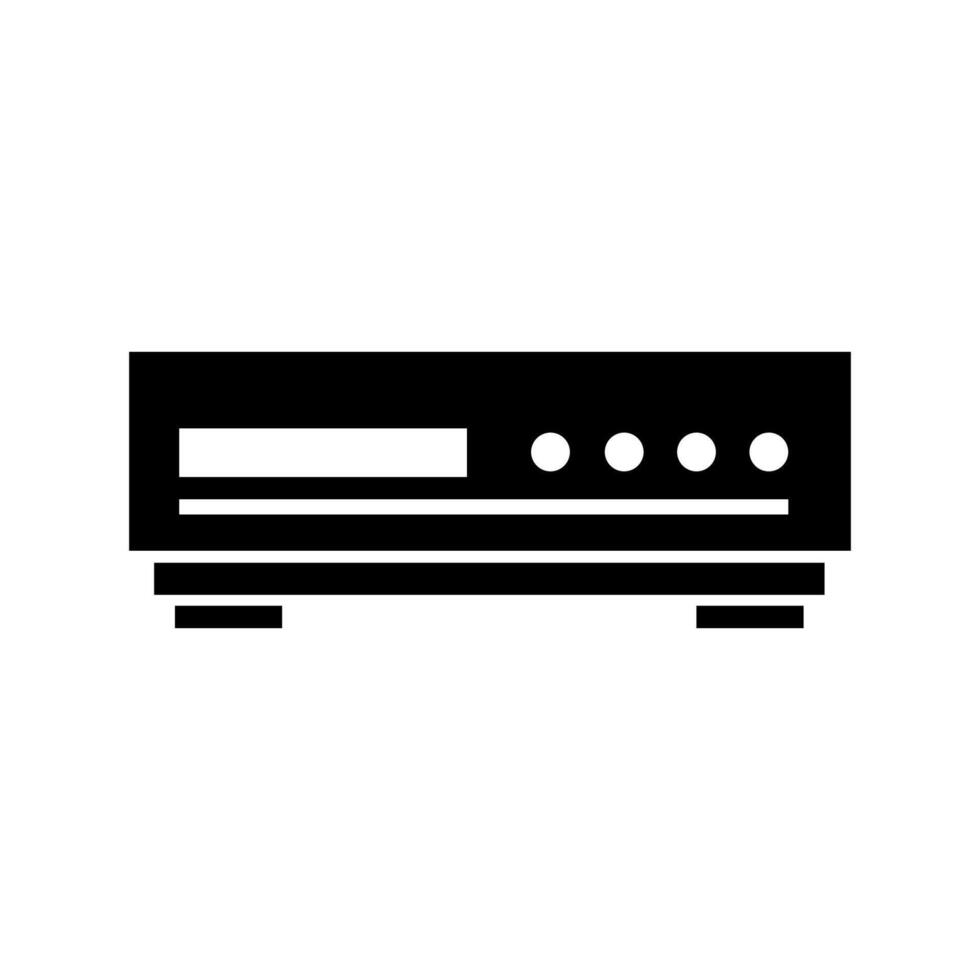 DVD player illustrated on white background vector