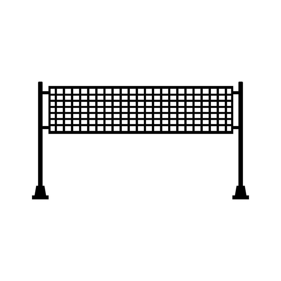 Volleyball net illustrated on white background vector