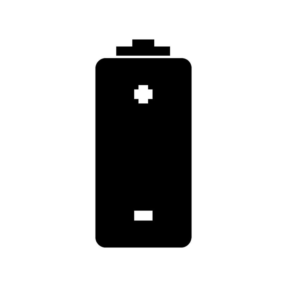 Battery illustrated on white background vector