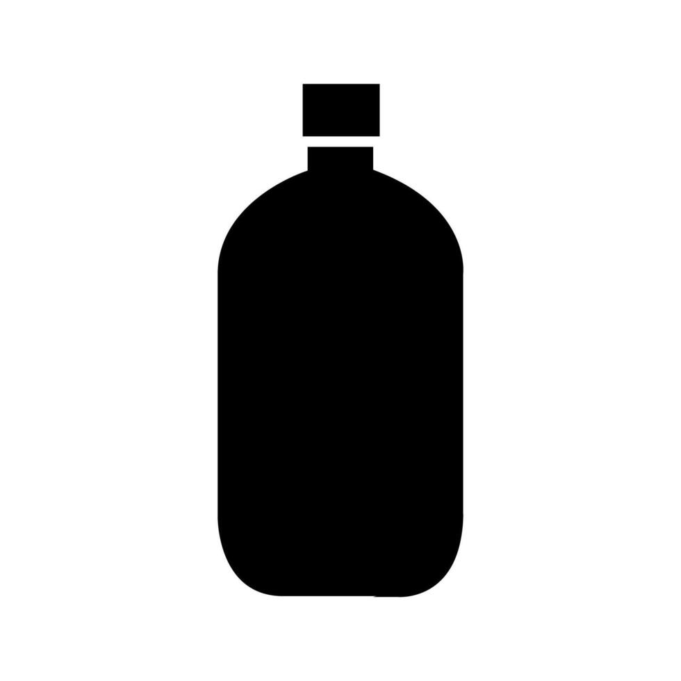 Milk bottle illustrated on white background vector