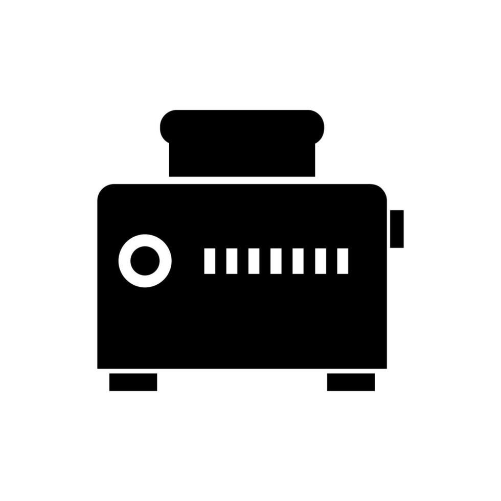 Toaster illustrated on white background vector