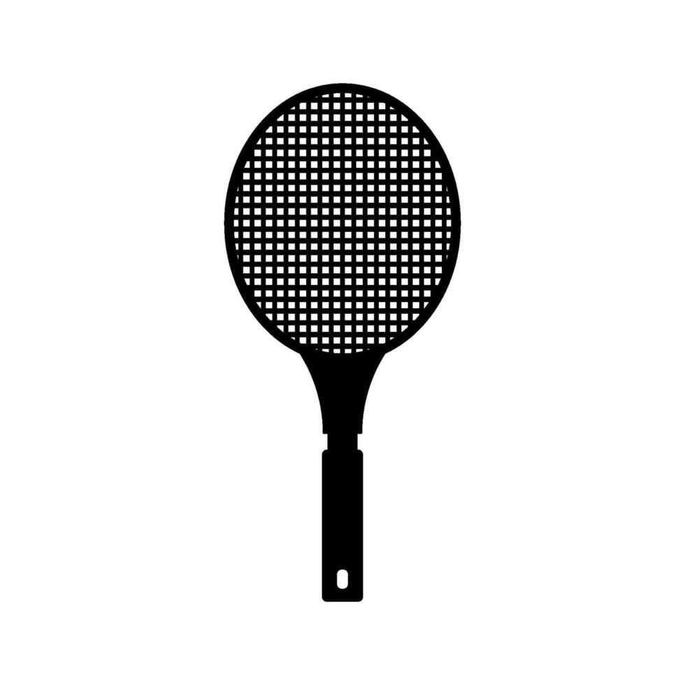 Tennis racket illustrated on white background vector