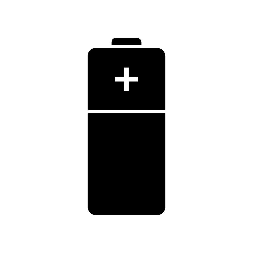 Battery illustrated on white background vector