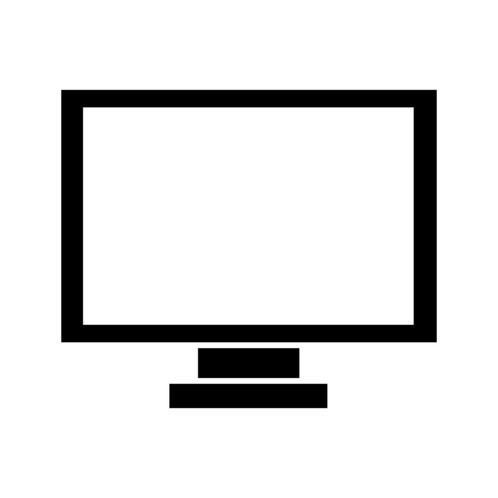 Computer illustrated on white background vector