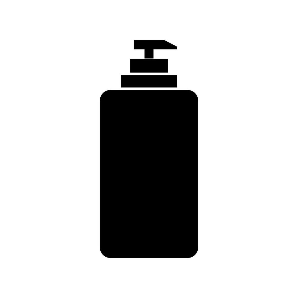 Soap bottle illustrated on white background vector